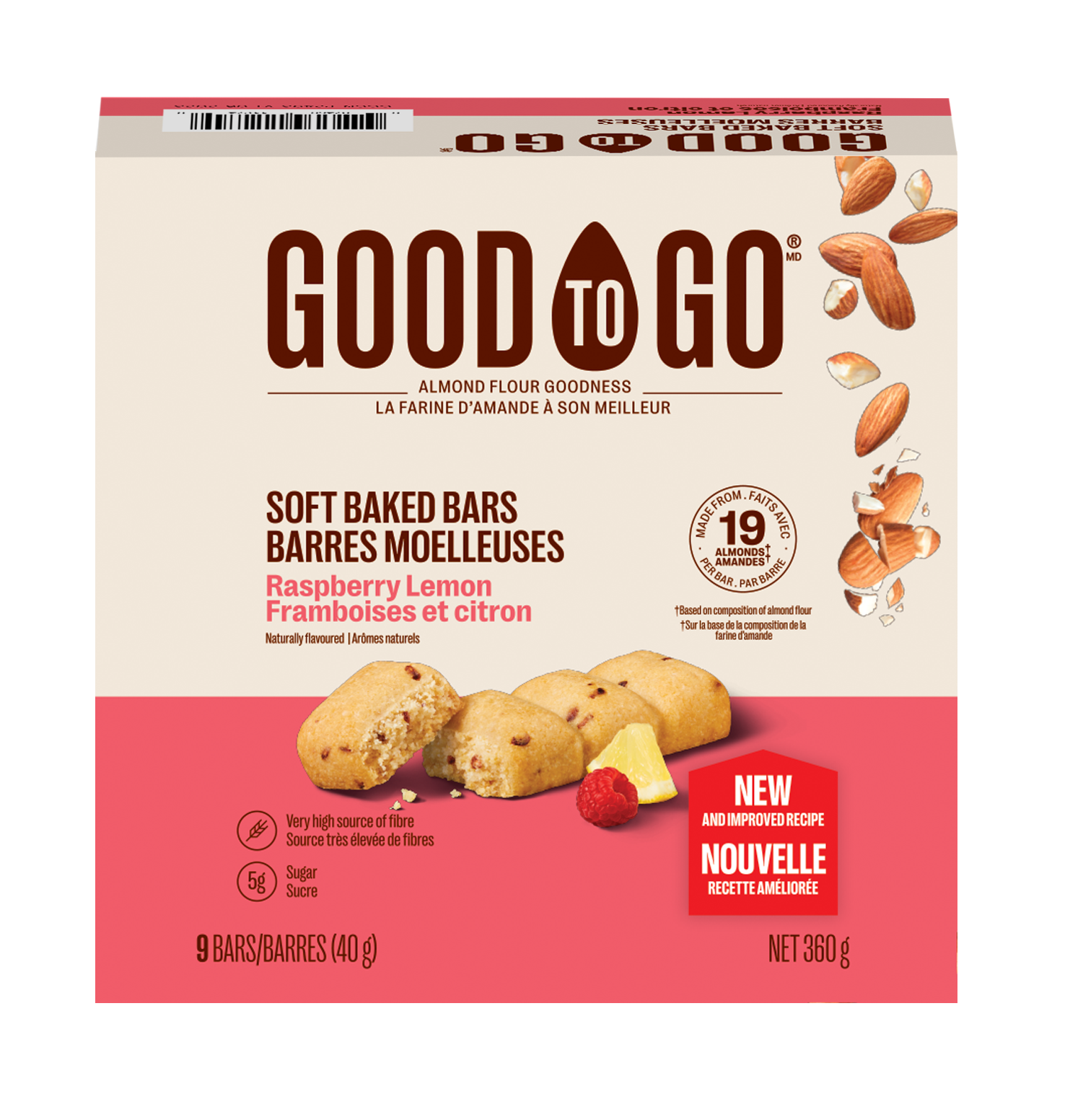 GOOD TO GO Raspberry Lemon Soft Baked Bar | Shop Now – GoodToGo - Canada